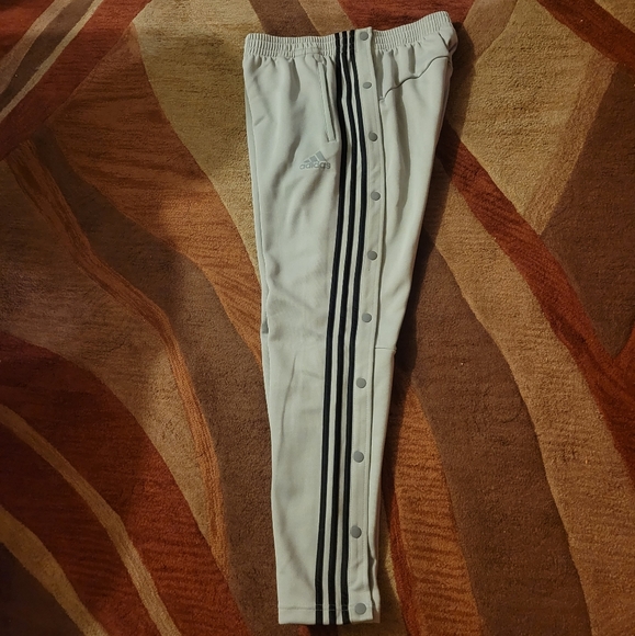 Adidas joggers buttons on sides, size M gray - Picture 3 of 5